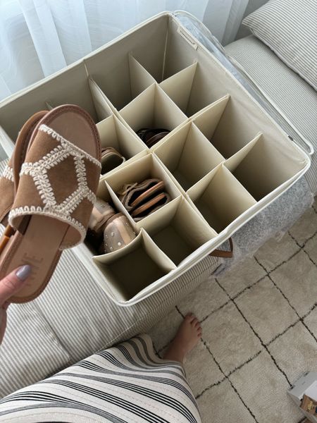 My favorite new find from Amazon! This shoe organizer is amazing! I love they you can adjust to make compartments bigger and it had a zipper on the top. 

Amazon find, Amazon home, organization, Amazon must have, shoes, organizer, 

#LTKFindsUnder100 #LTKHome #LTKSaleAlert