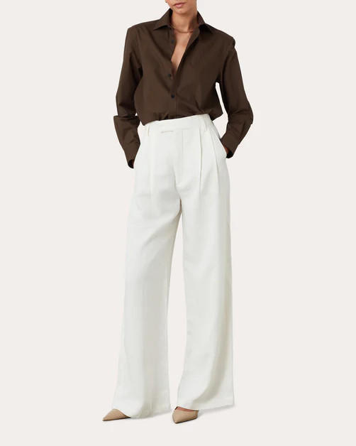 The Fine Poplin Boyfriend Shirt | Olivela