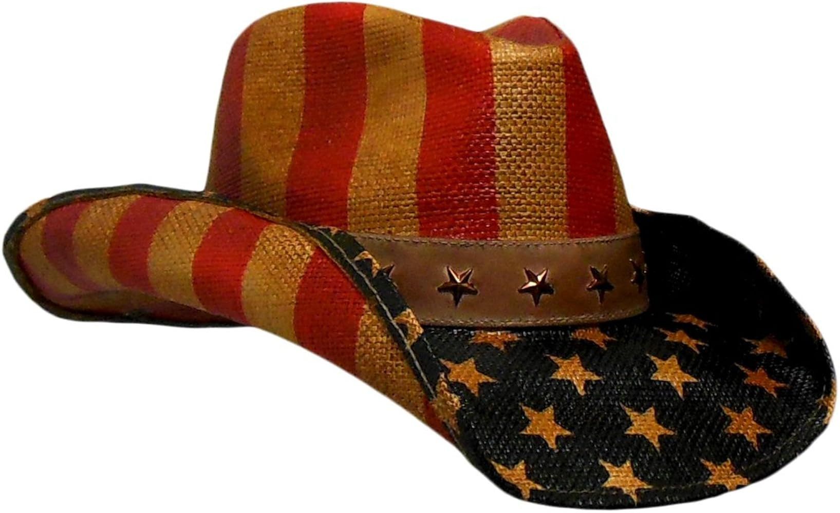Peter Grimm Vintage Drifter Cowboy Hat - USA, American Flag, Patriotic, America | Amazon (US)