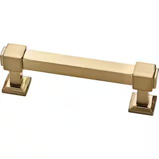 Classic Square 3 in. (76mm) Center-to-Center Champagne Bronze Drawer Pull (10-Pack) | The Home Depot