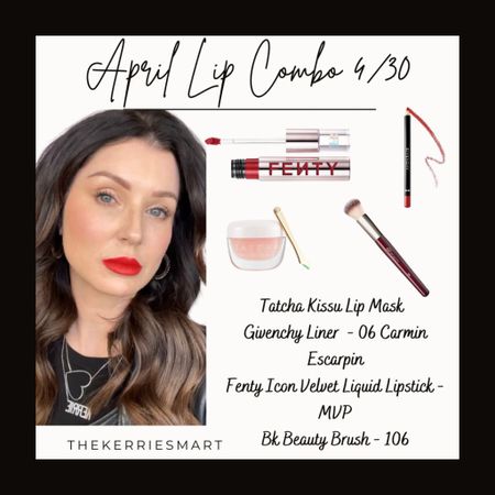 4/30 - 30 Lip Combos in 30 days! 
Today it’s the perfect RED! 💋💋💋
BK beauty brushes - discount code is Kerrie10 

#LTKbeauty