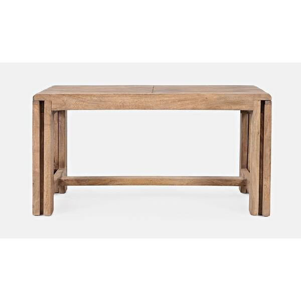 Bradford Extendable Solid Mango Hardwood Bench by Jofran | Bed Bath & Beyond