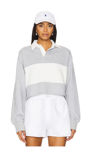 Maurie Polo in Grey & White | Revolve Clothing (Global)