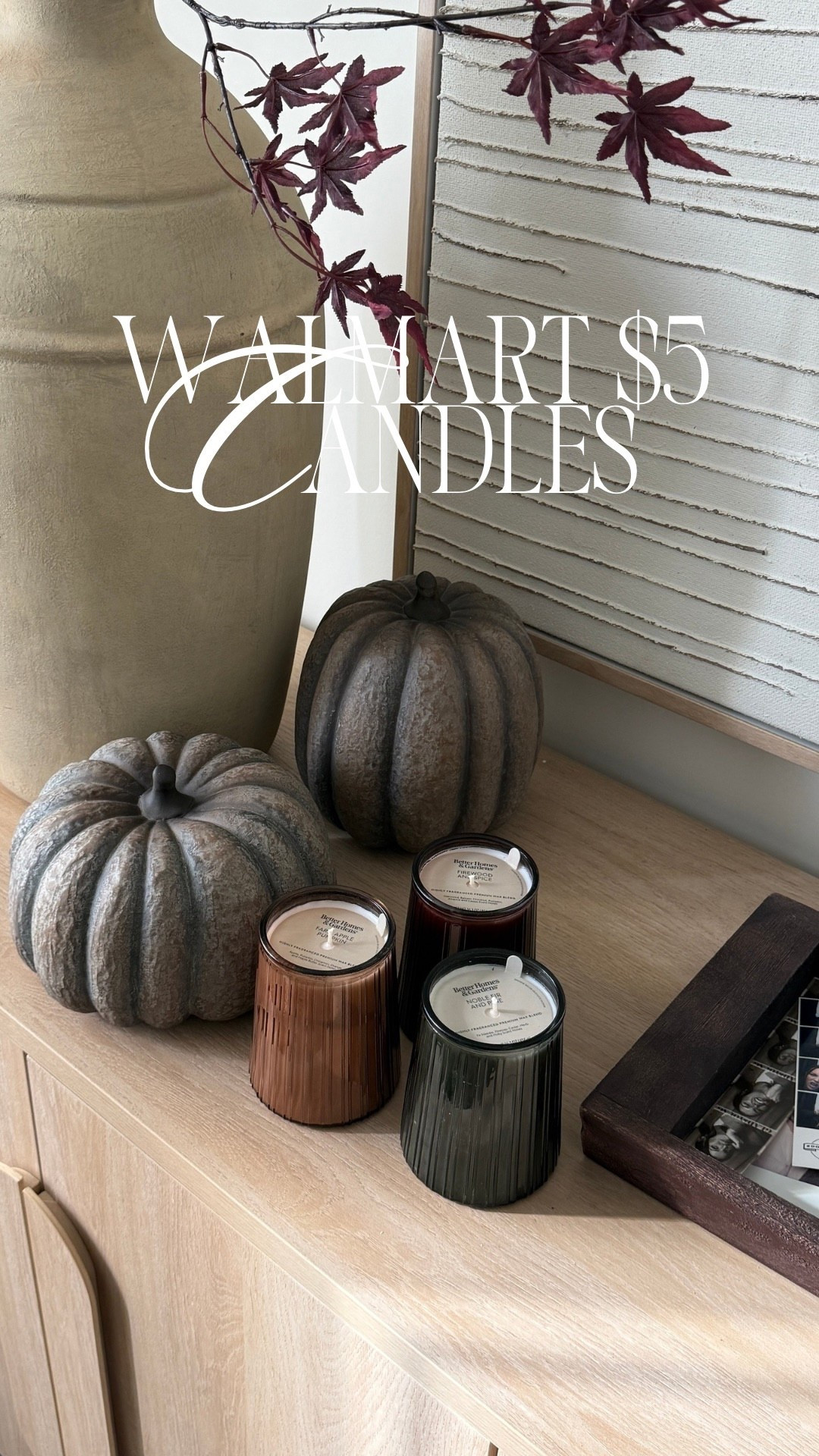 Walmarts $5 candles are back in new scents and they are SO good 🤎😍

Candle
Fall candles
Winter candles
Walmart finds
Walmart haul 
Better homes and gardens 

#LTKSeasonal #LTKHome