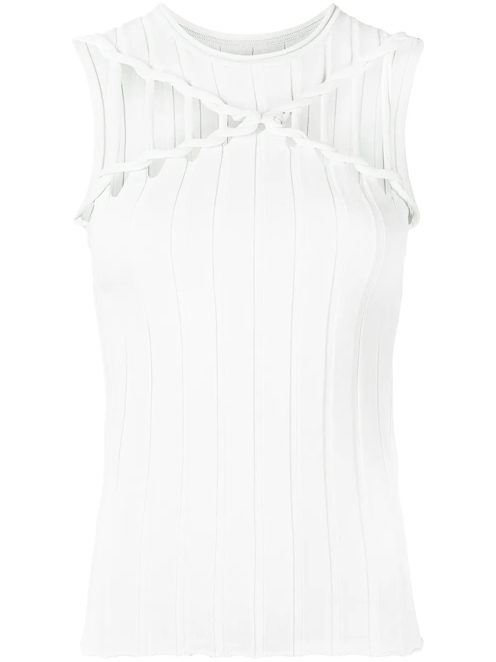 cut out-detail ribbed vest | Farfetch Global
