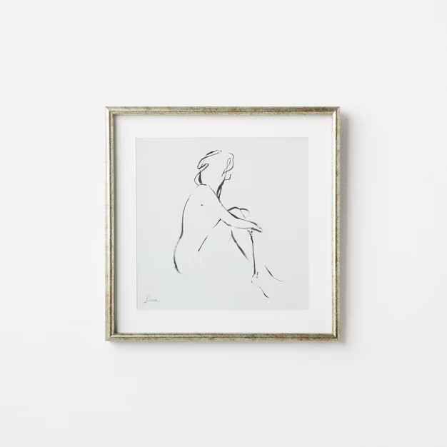 18" x 18" Figurative Sketch Framed Wall Print - Threshold™ designed with Studio McGee | Target