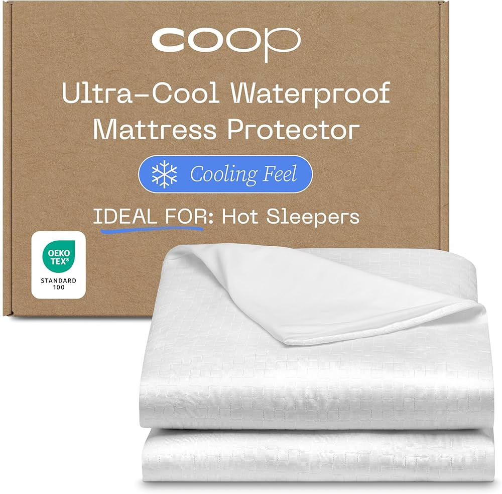 Coop Home Goods Ultra-Cool Waterproof Mattress Protector, Queen Mattress Protector, Machine Washa... | Amazon (US)