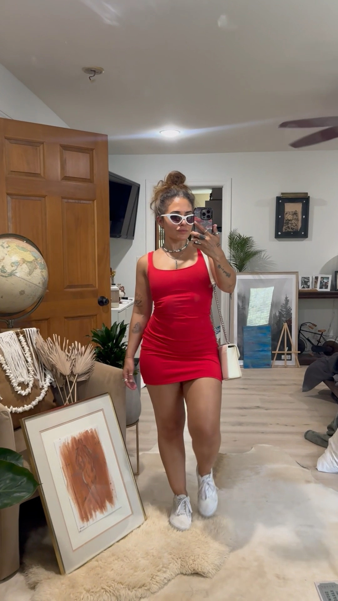 I’m in love with an easy every day look. This dress is stretchy, comfy and moves with my body perfectly. Im not even a red person but this body con dress needed its own moment ❤️ 

#LTKStyleTip #LTKPetite
