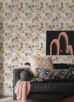 NuWallpaper x Printfresh Stone Good Dog Peel & Stick Wallpaper, PFS4812 | Amazon (US)