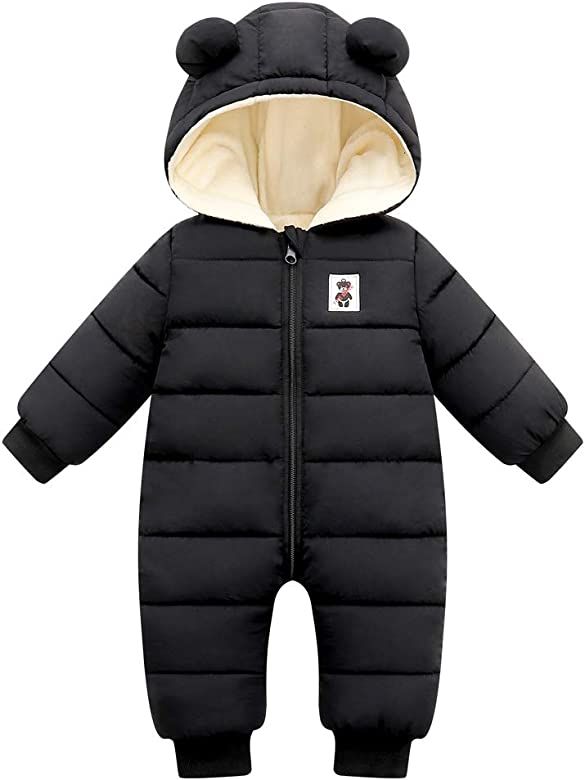 Cute Baby Boys Snowsuit New Born baby girls Winter Coat Toddler Clothes | Amazon (US)