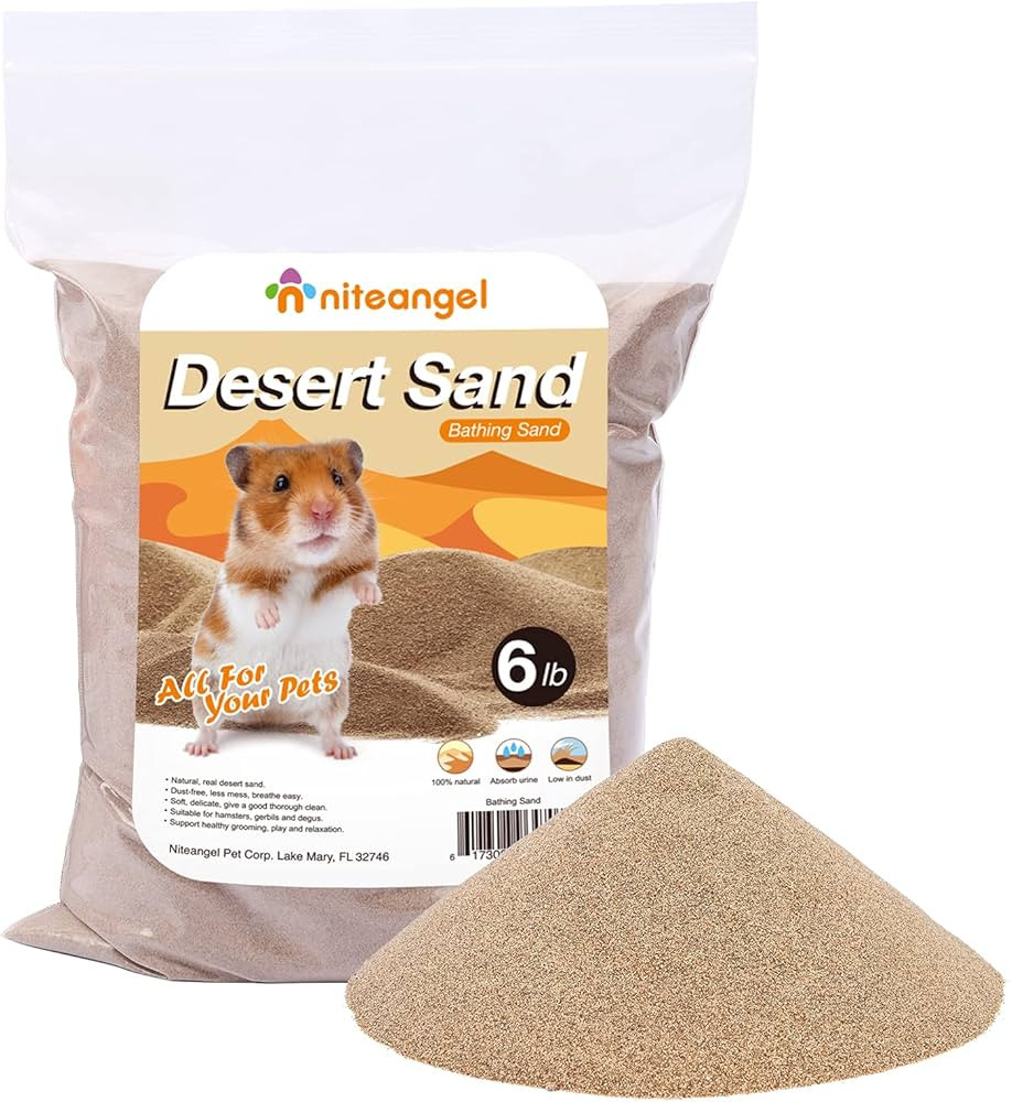 Niteangel Hamster Desert Bath Sand | No-Dust Bath or Potty Litter Sand for Hamster Chinchillas Ge... | Amazon (US)