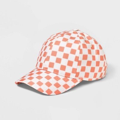 Girls&#39; Checkered Baseball Hat - art class&#8482; Pink | Target