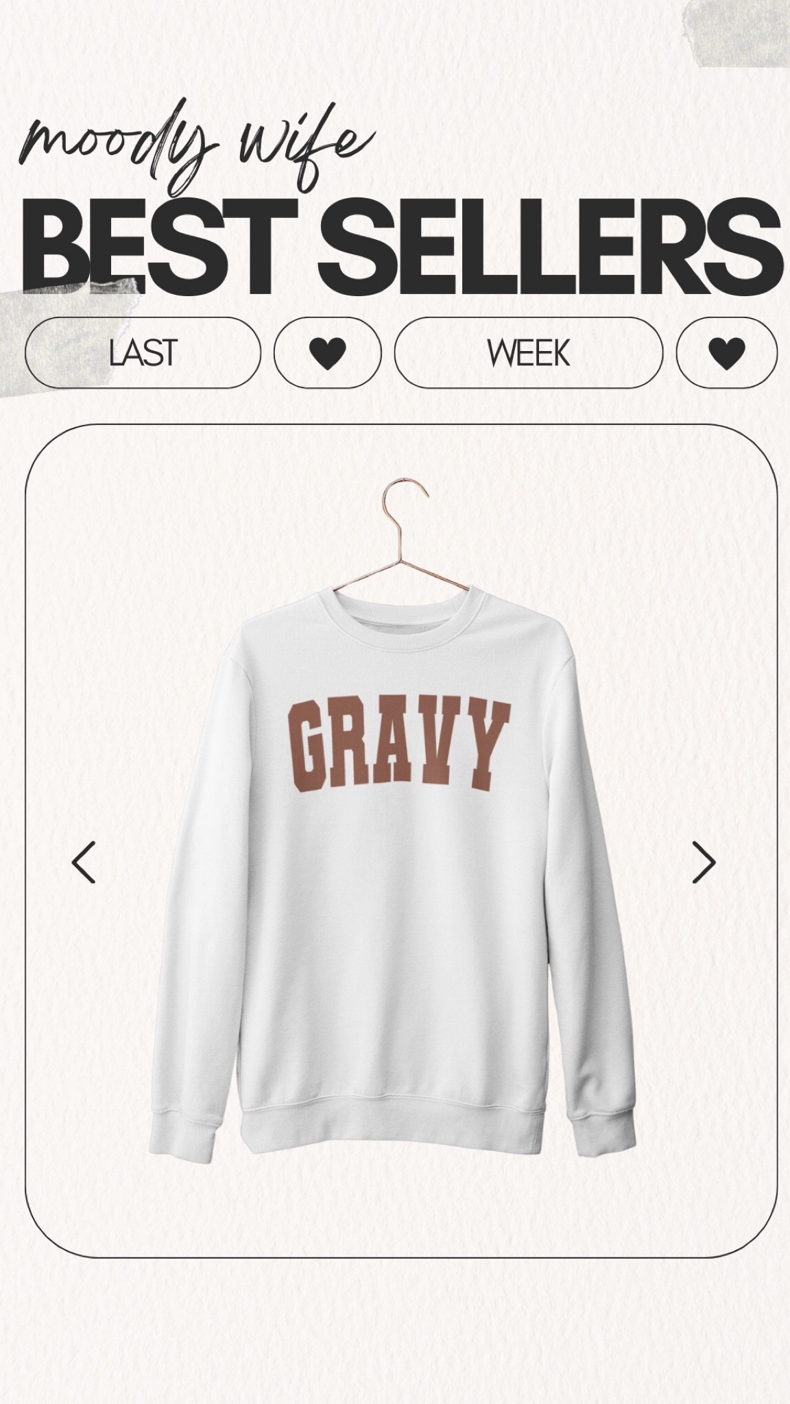 Moody Wife Blog Best Seller of the Week: Gravy Long Sleeve Shirt for the perfect Thanksgiving cozy outfit! 🫶🏼 This top will pair perfectly with high waisted black yoga pants, cozy socks and comfy slip on shoes!

#newmomstyle 
#thanksgivingoutfit 
#bestsellers 
#topsellers 
#thanksgivingstyle 

#LTKSeasonal #LTKsalealert #LTKstyletip