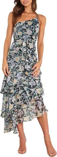 Petal & Pup Amren Floral One-Shoulder Tiered Asymmetric Dress | Nordstrom | Nordstrom