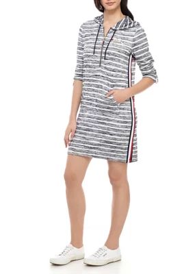 Tommy Hilfiger Women's Striped Hoodie Dress - | Belk