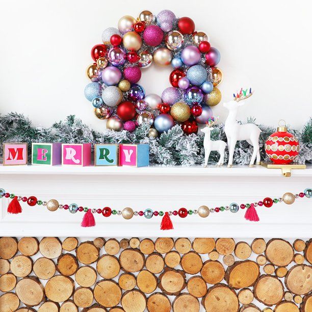 Packed Party Decorate It Decorative Tassel Jumbo Bead Garland, 6' - Walmart.com | Walmart (US)