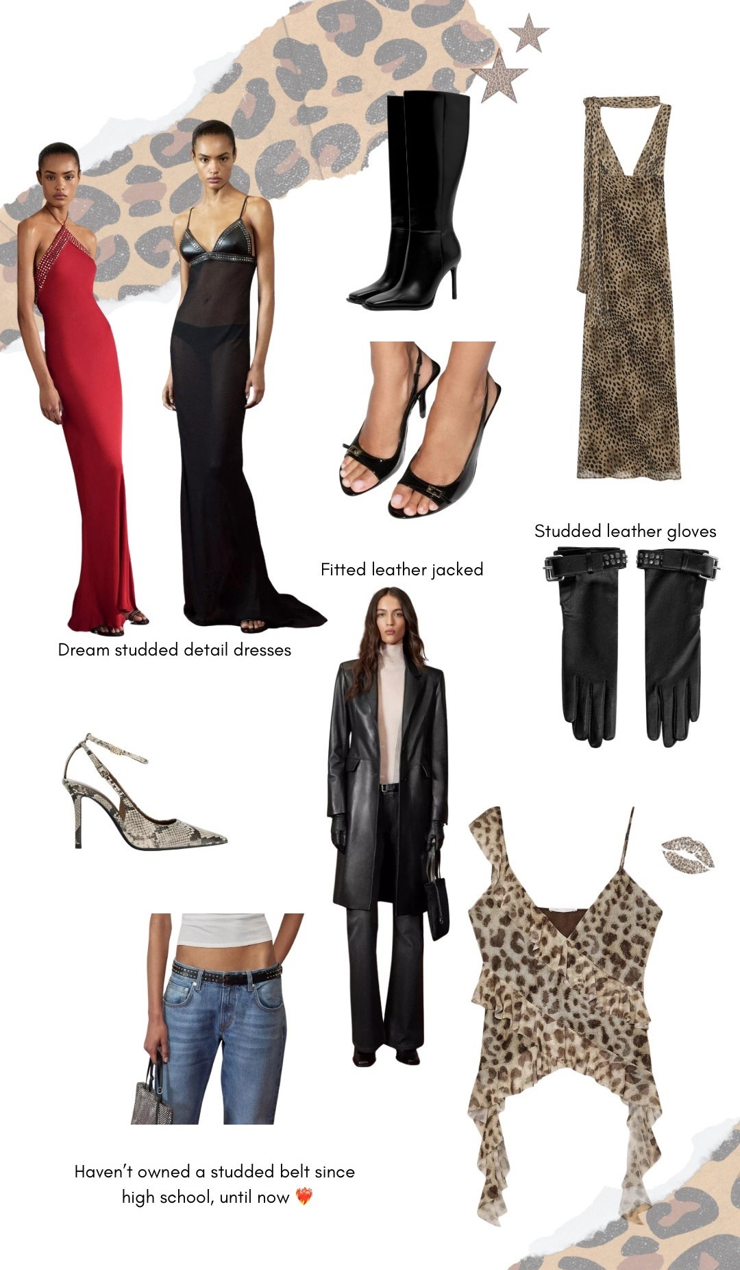 Obsessed with the new Zara x Ludovic de Saint Sernin collection — the leopard print, animal print details, and the black studded bra-detail maxi dress are giving my full emo kid / scene kid nostalgia in the chicest 2025 way. The stud accents, the fit, the edgy glam… I need every single piece. Linking my favorites, including the studded maxi dress, leopard print tops, and the must-have accessories. 🖤✨ #ZaraCollection


#LTKHoliday #LTKSeasonal #LTKootd