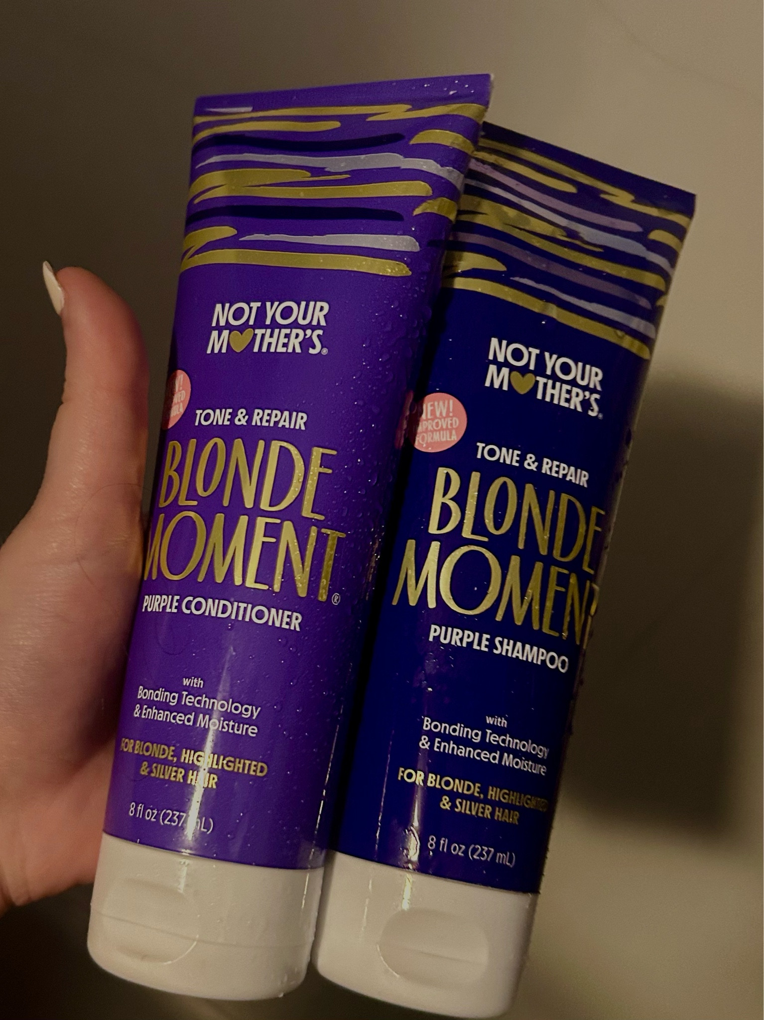 great affordable purple shampoo & conditioner that’s super moisturizing! 
not your mothers blonde moment shampoo and conditioner <3 
retail price: $8.99 

#LTKMostLoved #LTKfindsunder50 #LTKbeauty