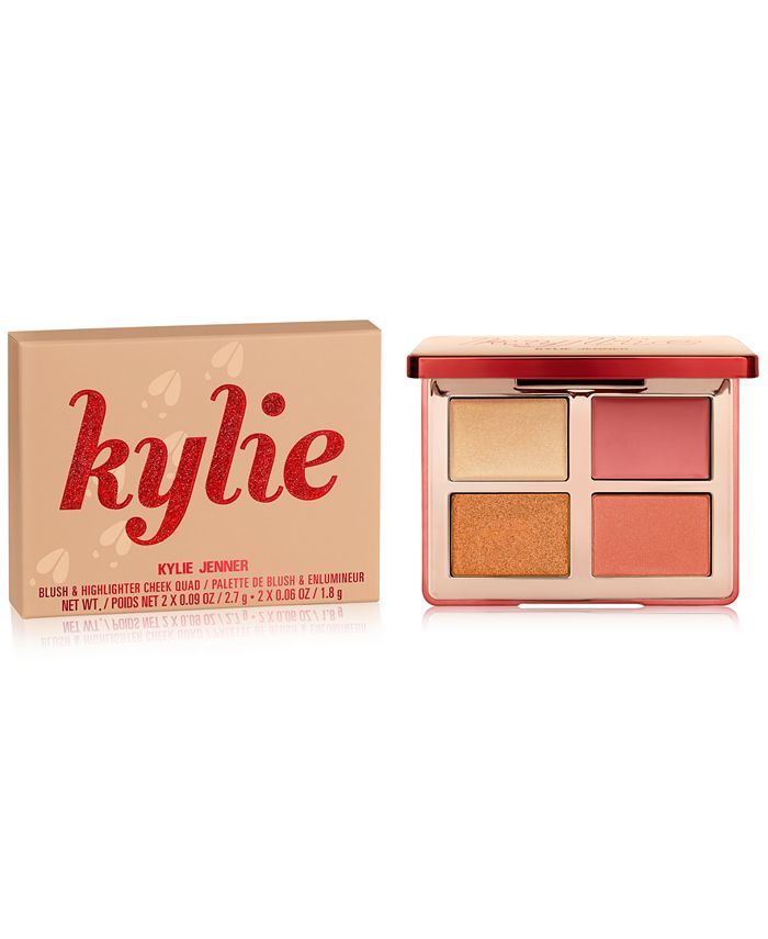Kylie Cosmetics Holiday Collection Blush & Highlighter Cheek Quad & Reviews - NEW! Kylie Cosmetic... | Macys (US)