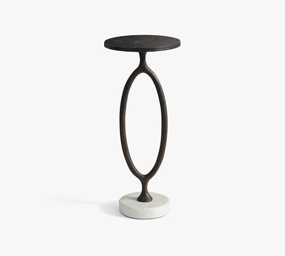 Bodhi 10" Round Metal Accent Table | Pottery Barn (US)