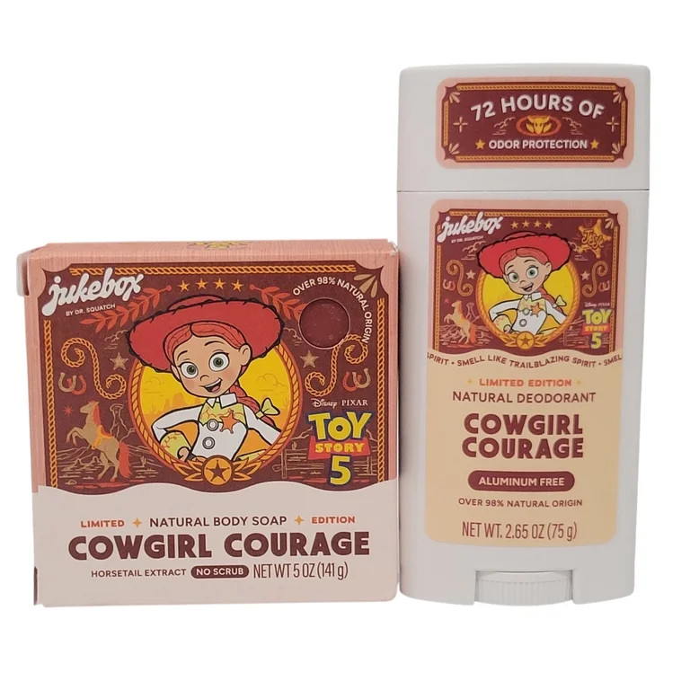 Limited Edition Dr. Squatch Toy Story 5 Jesse Cowgirl Courage Bar Soap and Deodorant Set | Walmart (US)