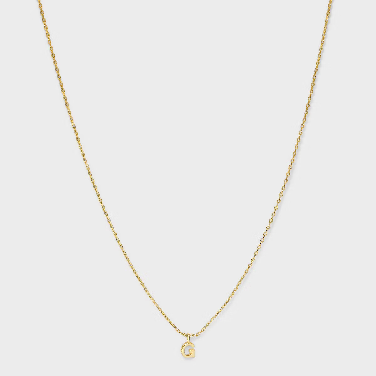 14K Gold Plated Small Polished Initial "G" Pendant Necklace - A New Day™ Gold | Target