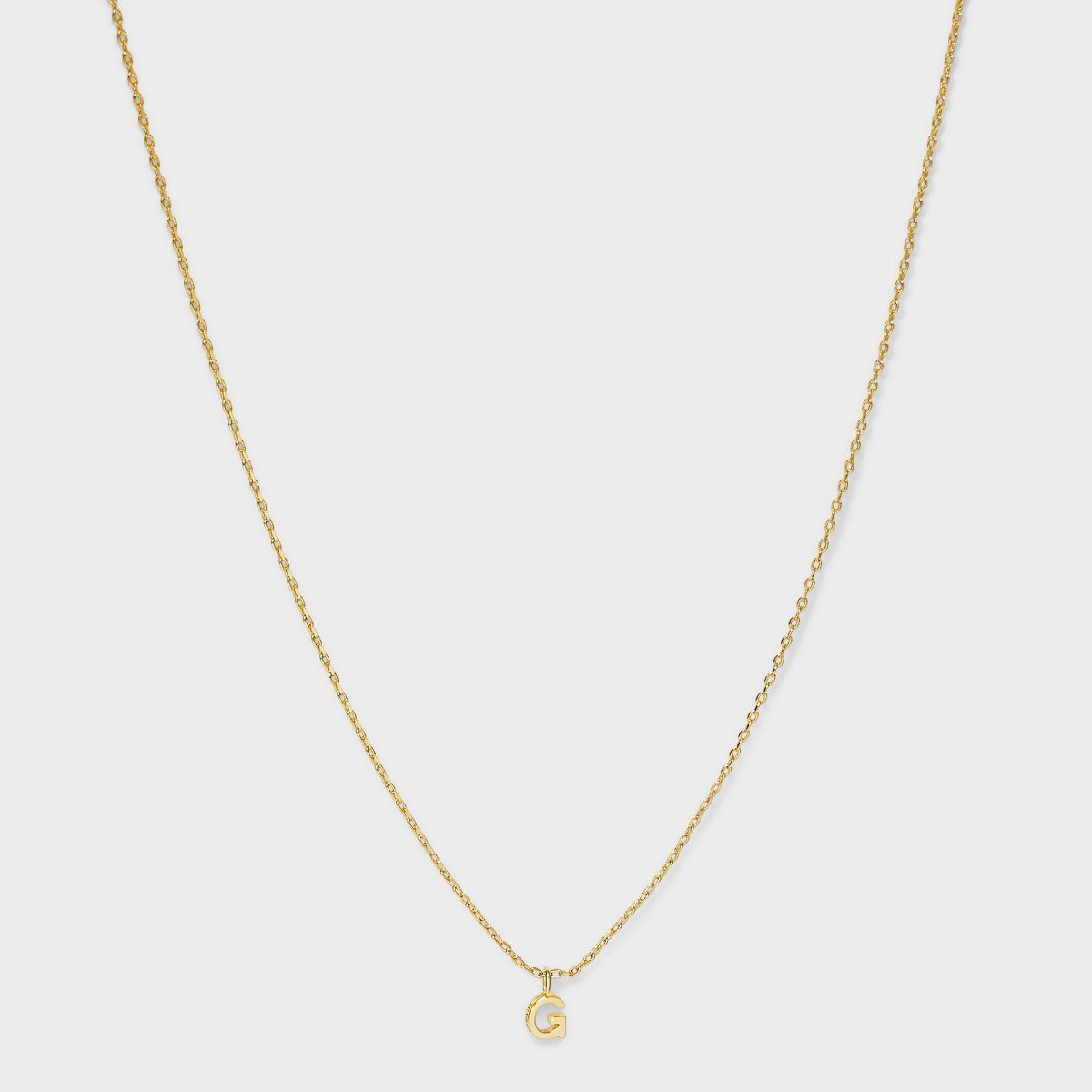 14K Gold Plated Small Polished Initial "G" Pendant Necklace - A New Day™ Gold | Target