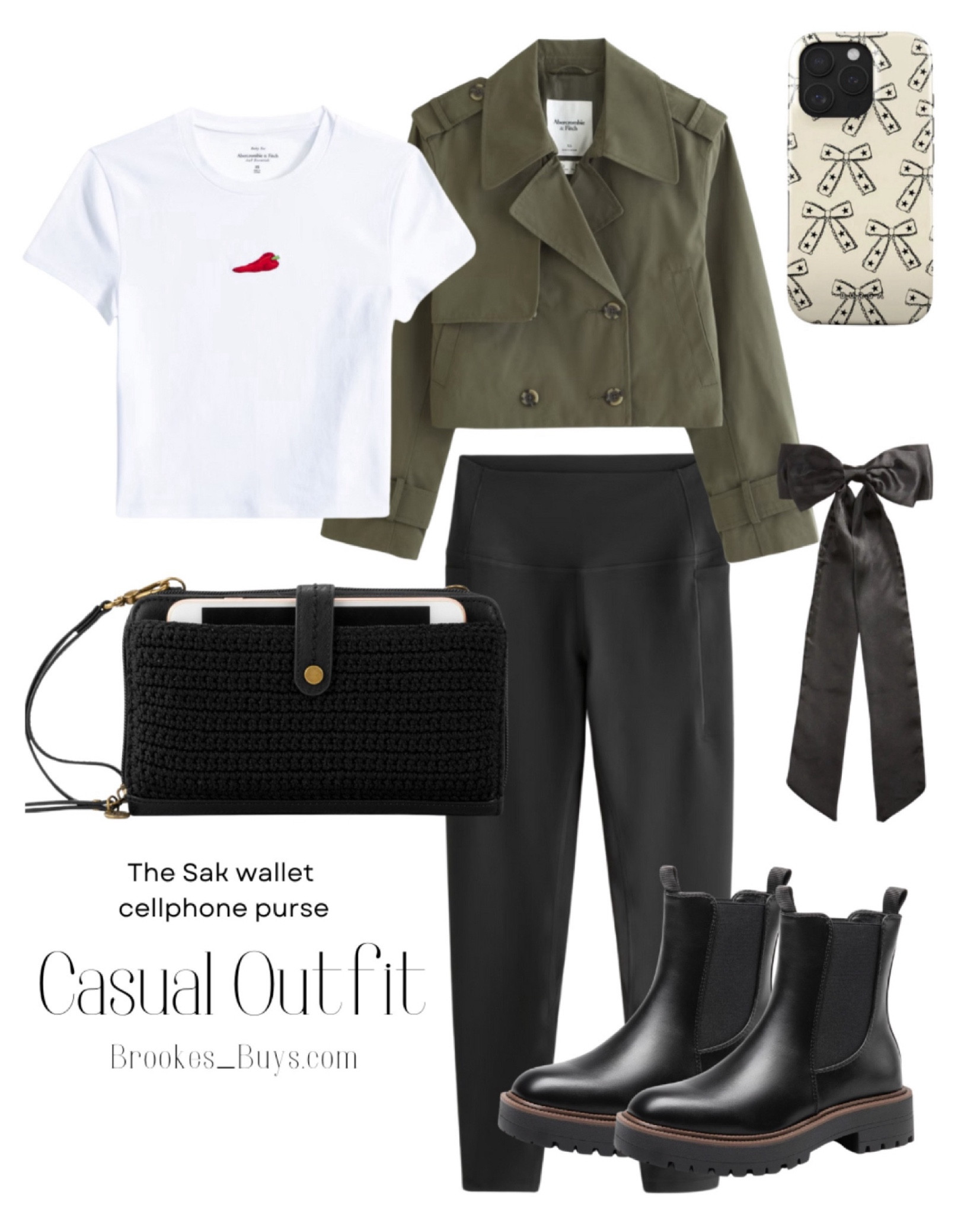 I love this crop tee with the chili pepper. The army green coat is perfect for fall. Pick up this cellphone case with bows!  



#LTKStyleTip #LTKShoeCrush #LTKActive