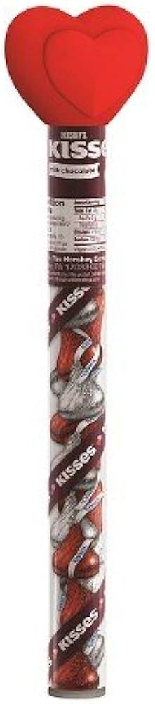 Hershey's Milk Chocolate Kisses In Plastic Tube w/ Heart Shaped Top | Amazon (US)