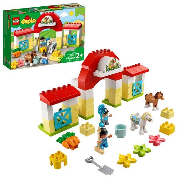 LEGO DUPLO Town Horse Stable and Pony Care Building Toy 10951 | Target