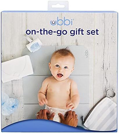 Amazon.com : Ubbi On-The-Go Gift Set, Baby Essentials, Includes Portable Changing Pad, Wipe Dispe... | Amazon (US)