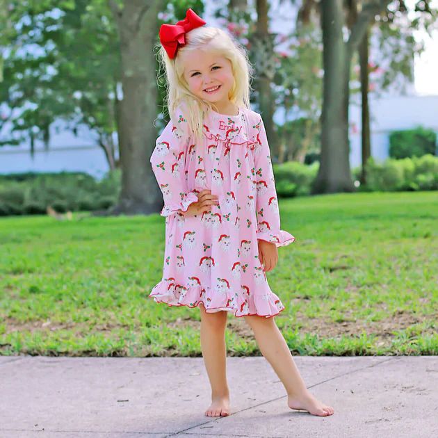 Pink Santa Play Dress | Classic Whimsy