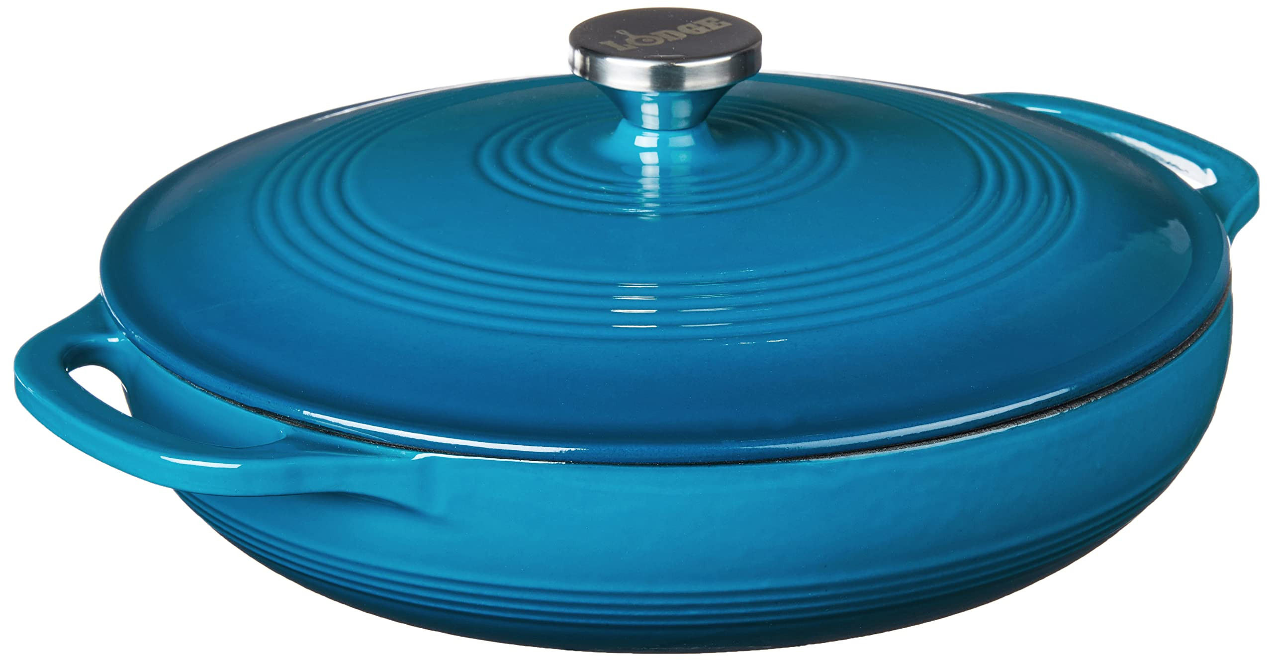 Lodge Essential Enamel Braiser - Refrigerator- & Oven-Safe up to 500\u00b0 F - Heat-Retaining, In... | Amazon (US)