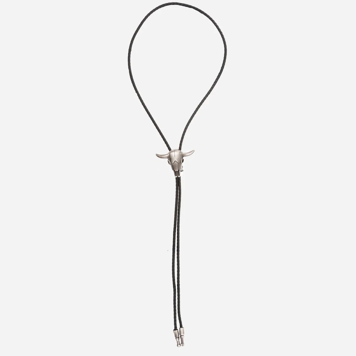 Longhorn Bolo Silver Tie | Leather Ties | Tie Bar | The Tie Bar