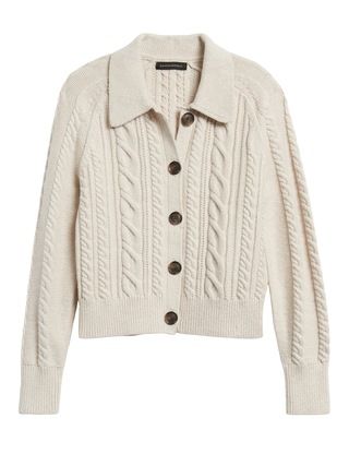 Heritage Cable-Knit Cardigan Sweater | Banana Republic (US)