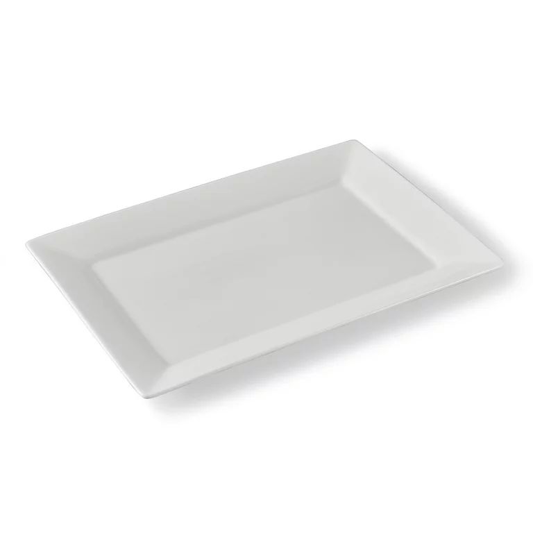 Better Homes & Gardens 10" x 14" White Porcelain Serving Platter | Walmart (US)