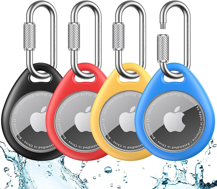 UNBREAKcable AirTag Holder for Apple - 4 Pack Air Tag Case [Professional Carabiner] [Waterproof] ... | Amazon (US)