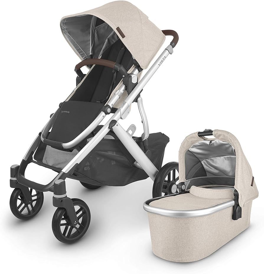 UPPAbaby Vista V2 Stroller Convertible Single-To-Double System Bassinet, Toddler Seat, Bug Shield... | Amazon (US)