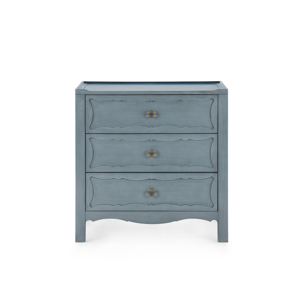Sara 3-Drawer End Table In Foggy Horizon | 1stopbedrooms