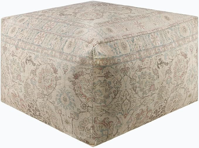 Mark&Day Pouf Ottoman, Graz Cottage Dark Brown Rectangle Pouf Foot Rest for Living Room, Bedroom ... | Amazon (US)