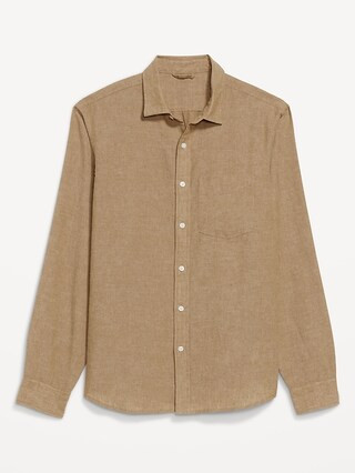 Classic Fit Linen-Blend Shirt | Old Navy (US)