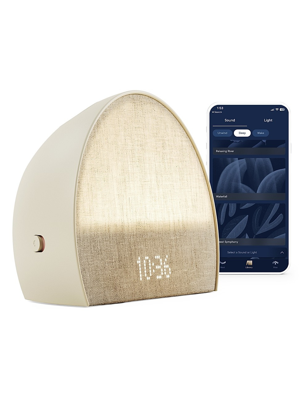 Restore Two Sunrise Alarm Clock - Putty | Saks Fifth Avenue