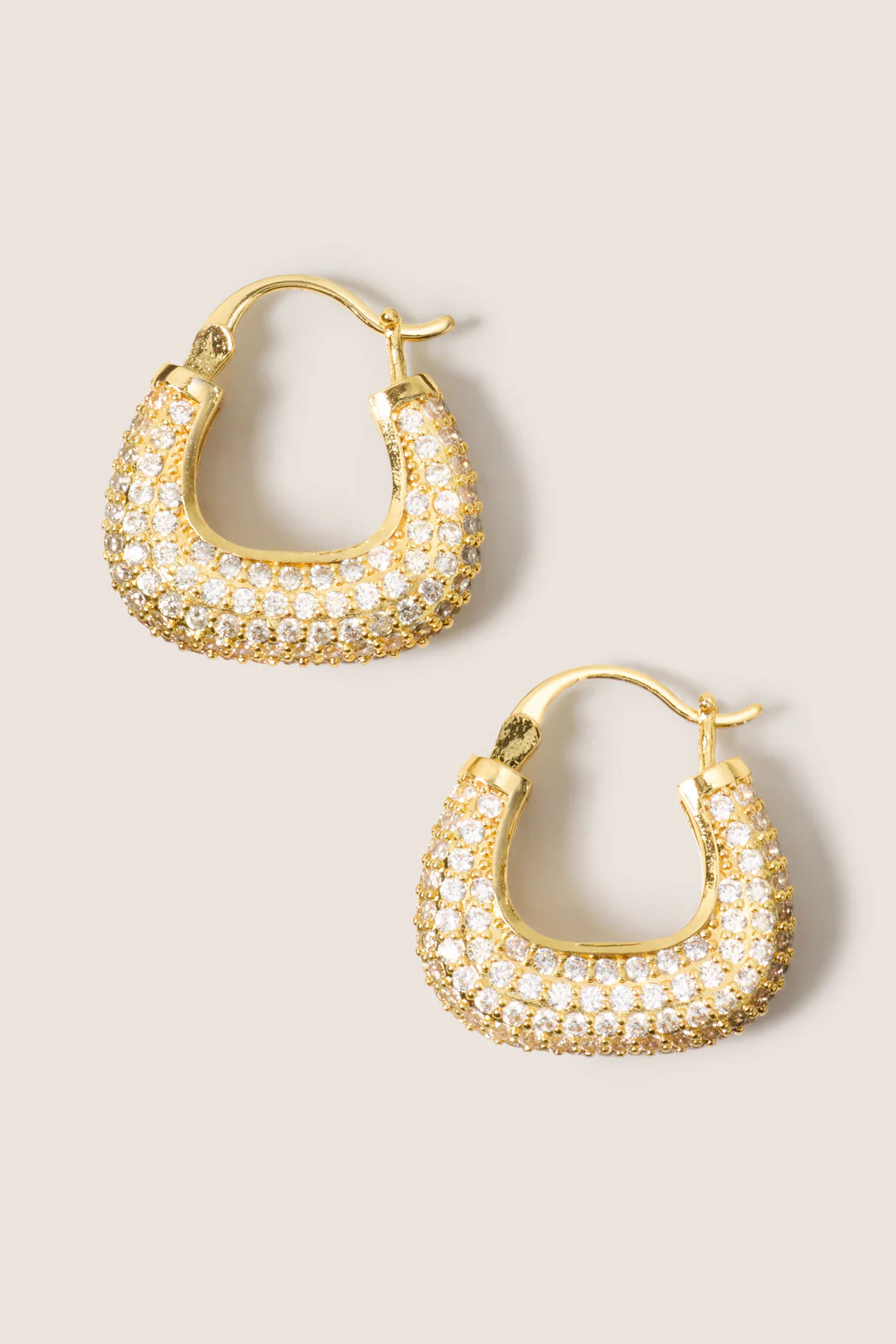 Monaco Sparkle Hoops | Evereve