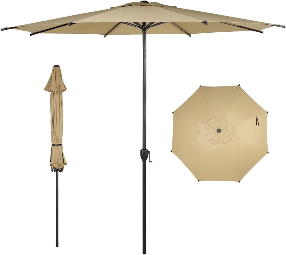 Abba Patio 11FT Lyon Outdoor Patio Umbrella Outdoor Table Umbrella with Push Button Tilt and Cran... | Amazon (US)