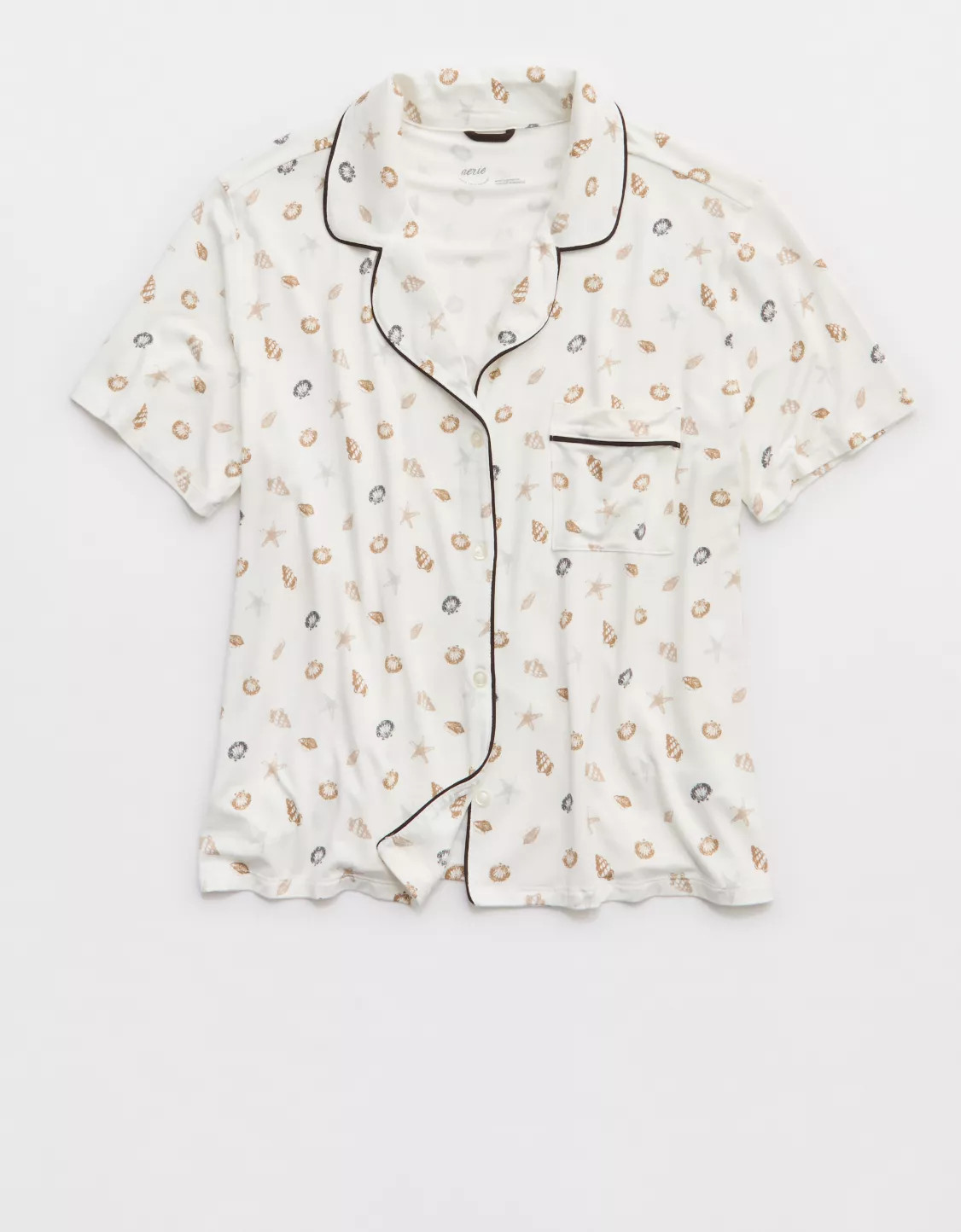 Aerie Real Soft® Short Sleeve Pajama Shirt | Aerie