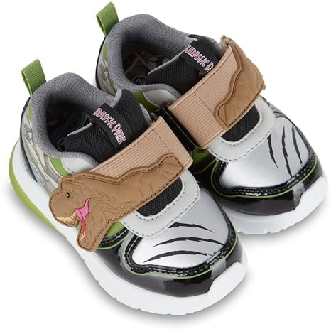 Jurassic Park Boys Dinsaurs Sneakers Light up Low Top Athletic Shoes Light up Low Top Sneakers | Amazon (US)