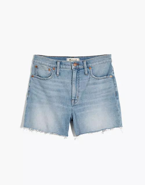 High-Rise Denim Shorts in Watt Wash: Summerweight Edition | Madewell