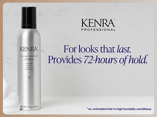Kenra Volume Mousse Extra 17 | Firm Hold Mousse | Non-drying, Non-flaking Lightweight Formula | T... | Amazon (US)