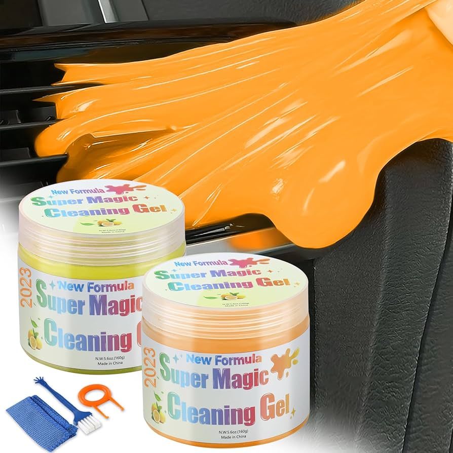 JiaTeums Cleaning Gel, 2Pack Reusable Car Accessories Efficient Cleaner Putty Supplies for Automo... | Amazon (US)