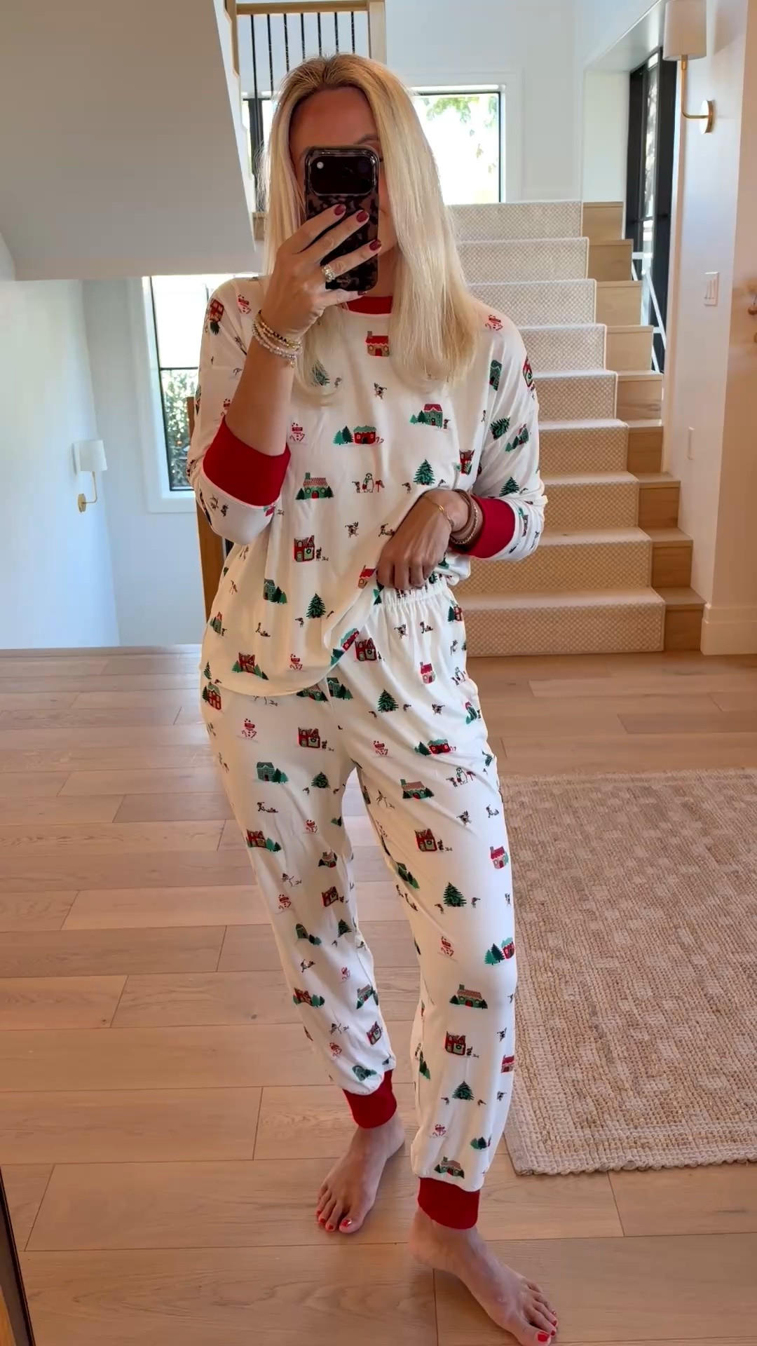 Walmart holiday pajamas are live! These are $14.98!